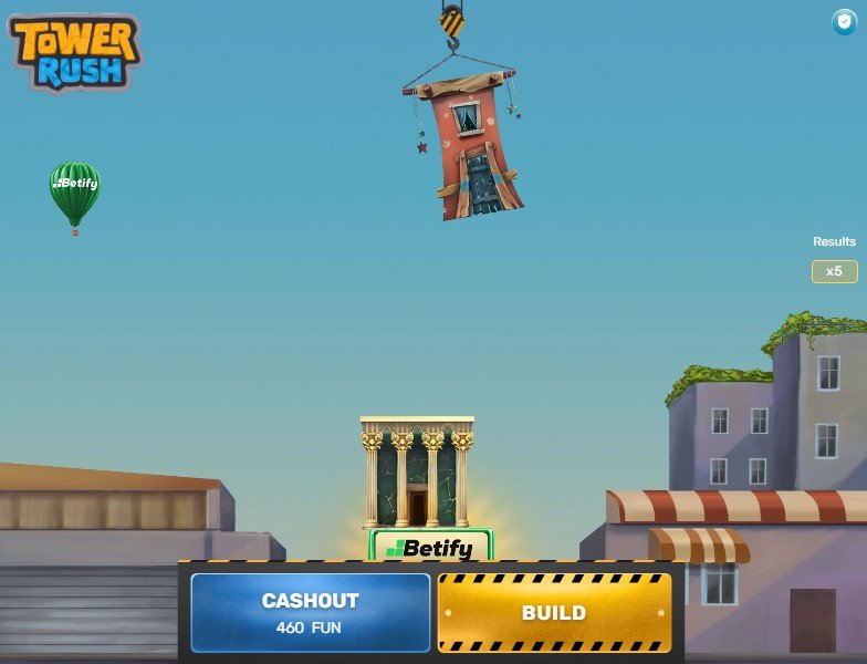 Tower Rush gameplay - Construye la torre y cobra en el momento justo